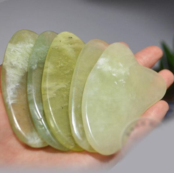 

new arrival gua sha skin facial care treatment massage jade scraping tool spa salon supplier ing