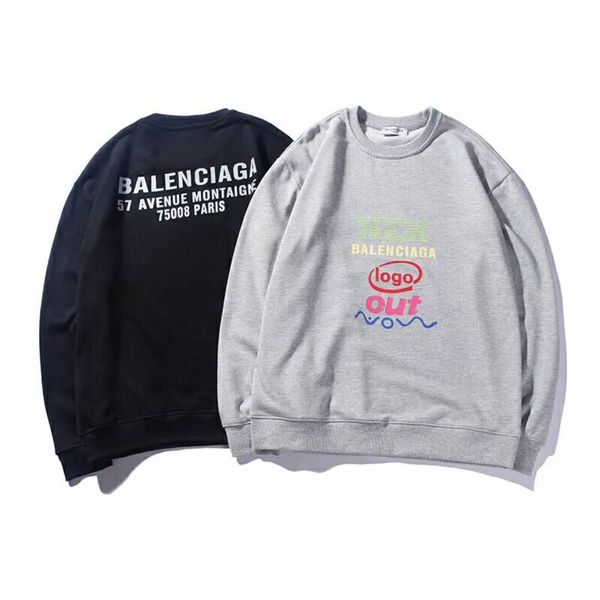 

Дизайнер балахон модный бренд толстовка письма мужские женские пуловеры топы с д