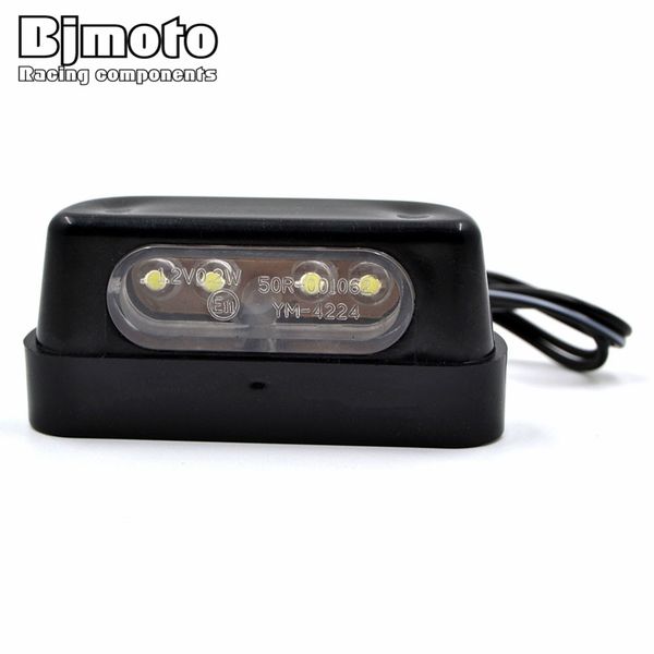 

12v универсальный светодиодный мотоцикл хвост тормоз задний фонарь освещения номерного знака с emark для honda kawasaki yamaha