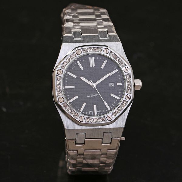 

man bell automatic mechanical watches stainless steel date ross watch mens watches gfdhfy28, Slivery;brown