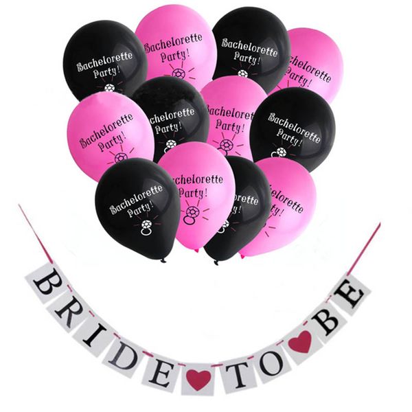 10inch Bride To Be Banner String Flag Single Party Decorated