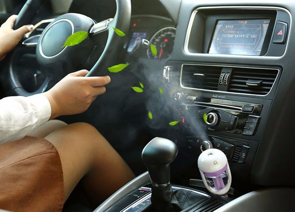 

new usb car plug humidifier fresh refreshing fragrance ehicular essential oil ultrasonic humidifier aroma mist car diffuser