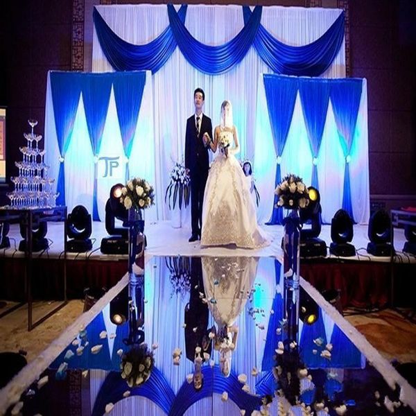 

10m per lot 1m wide shine silver mirror carpet aisle runner for romantic wedding favors party decoration ing