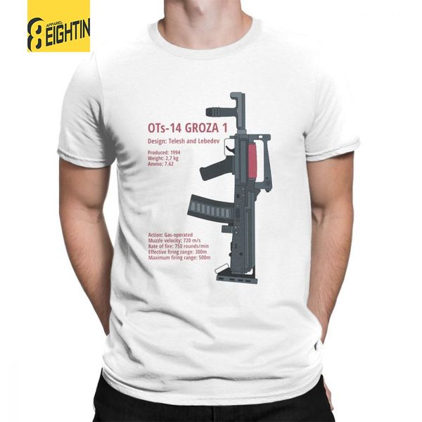 Pubg Ots 14 Bullpup Rifle Groza O Neck T Shirts Short Sleeves 100 - pubg ots 14 bullpup rifle groza o neck t shirts short!    sleeves 100