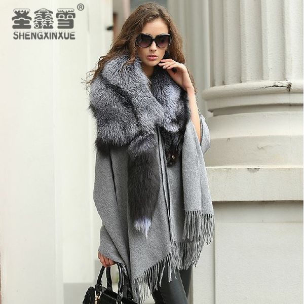 

manufacturers selling fur collar whole fur shawl fashion scarves ing, Blue;gray