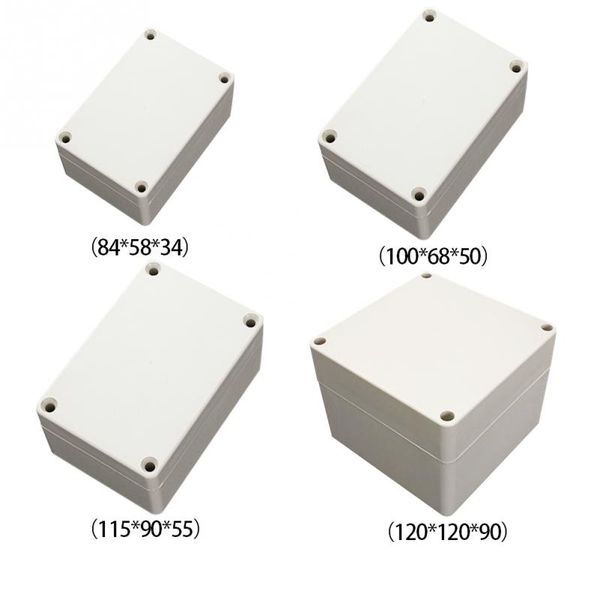 

new design 84/100/115/120 mm waterproof white plastic electrical wire enclosure case shell project case junction box