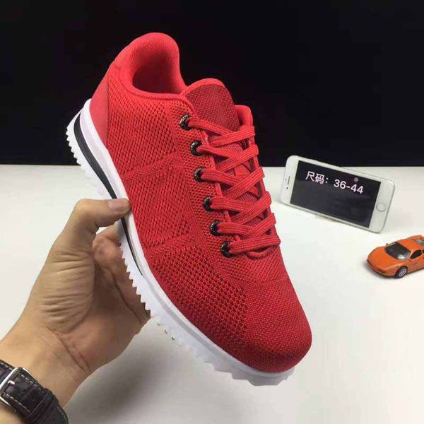 

new product 2018 Classic Cortez Basic Leather Casual Shoes Cheap Fashion Men Women Black White Red Golden sport Size 36-45