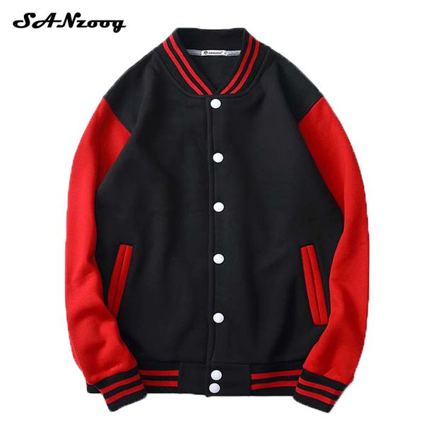 

new winter sweatshirts men plus size mens jacket button single breasted bomber coat man casual patchwork outerwear slim fit, Black;brown