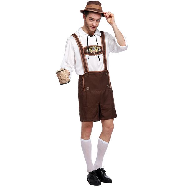 Oktoberfest Lederhosen With Suspenders Costume For Man Halloween Costumes Party Size S M L XL XXL Supergirl Halloween Costume 80s Halloween Costume