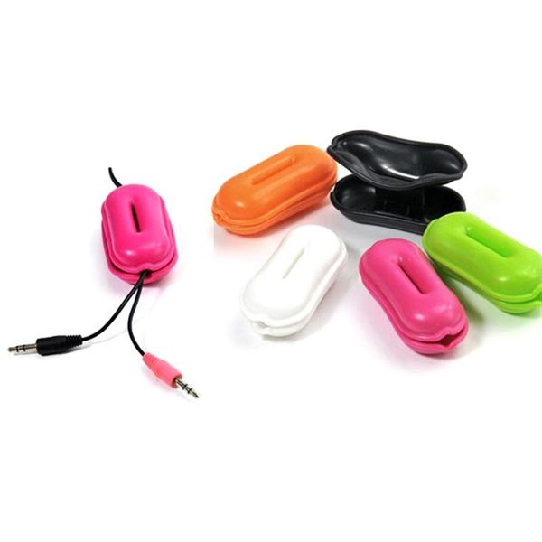 

zipper earphone case soft silicone headphone storage bag protective usb cable organizer portable earbuds pouch box random color