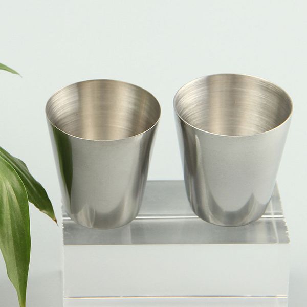 

30ml portable stainless steel sglasses barware beer wine drinking glass outdoors cup