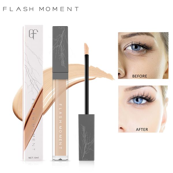 

flashmoment brand liquid concealer cream perfect cover pores dark circles oil-control face contour makeup primer foundation concealer