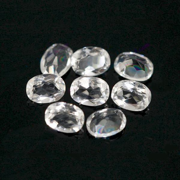 

eye clear white z oval cut high-end 100% real semi-precious stone big sizes 10x14-15x20mm loose gemstone for jewelry making 10pcs/lot, Black