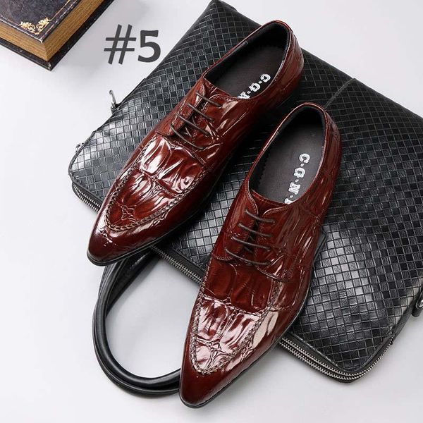 

men dress shoes genuine leather men formal shoe leather luxury fashion groom wedding shoes men oxford shoes dress, Black