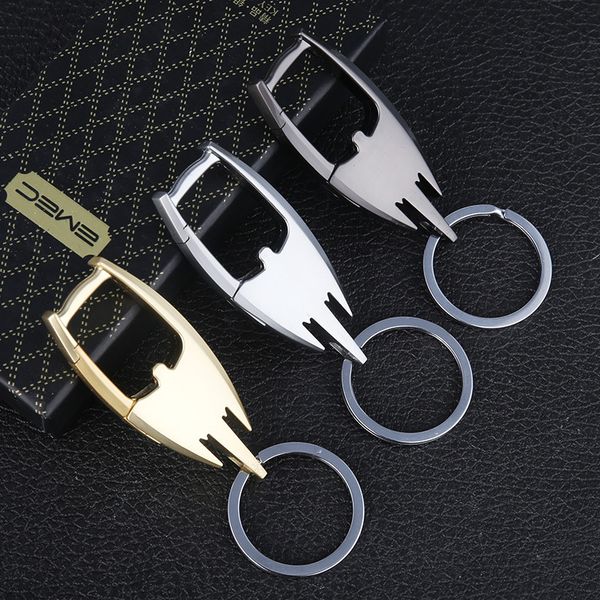 

kimter classic key ring chain holder zinc alloy metal keychain men's car keyring pendant accessories bag handbag jewelry g778r f, Slivery;golden