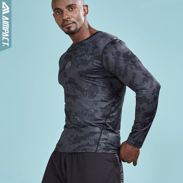 

mens sport compression long sleeve quick dry t shirts patchwork breathable fitness bodybuilding shirts gym workout tees am3012, Black;blue