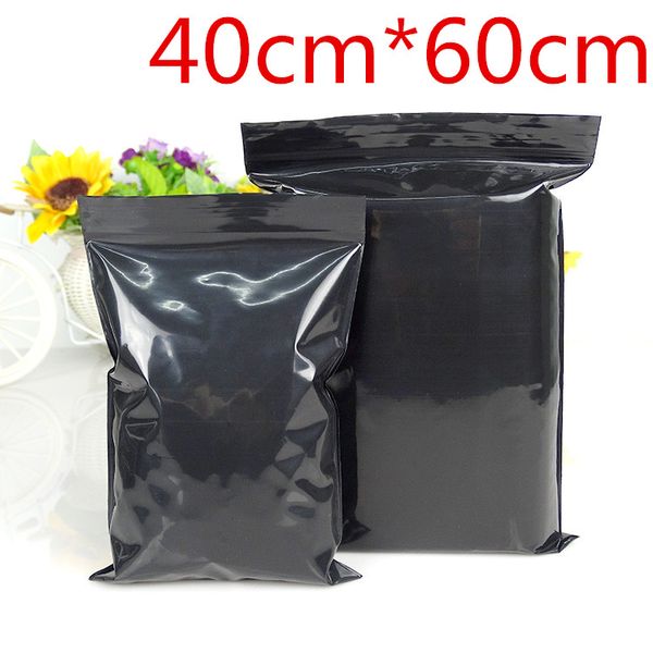 

10pcs/lot 40cm*60cm black valve zipper ziplock grip seal plastic retail storage pack bag resealable packaging packing poly pouch