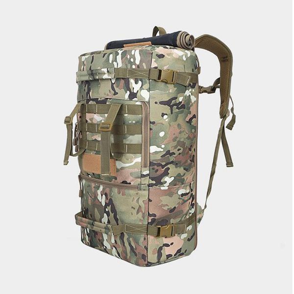 

60l outdoor mountaineering bag camping backpack men women hiking backpack camouflage tactical climbing rucksack multifunction
