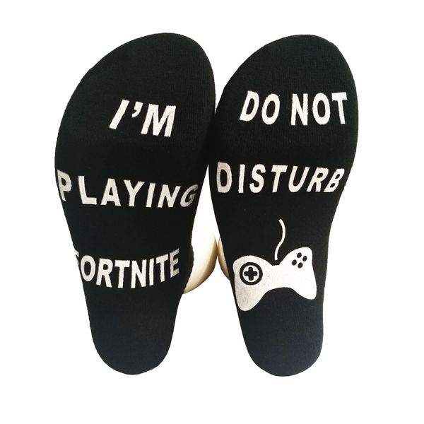 

do not disturb letters mens socks autumn summer winter long stockings sports socks, Black