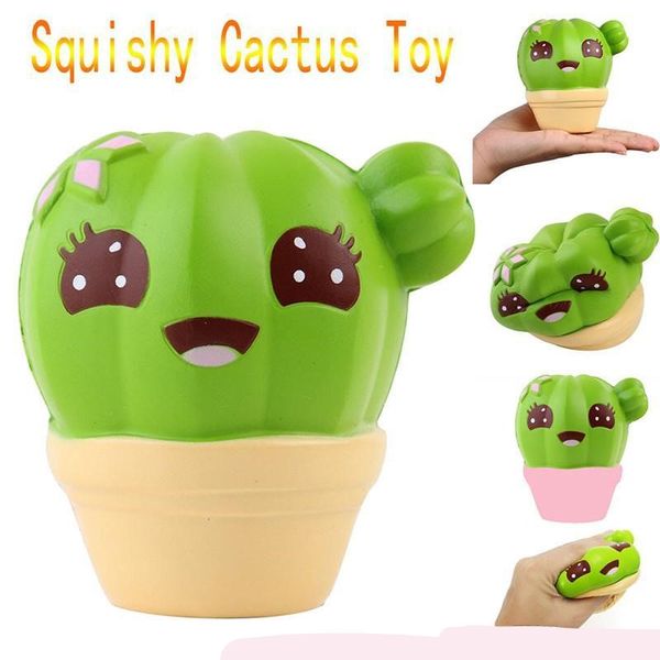 

squishies toy 10cm cactus scented squeeze healing squishy slow rising soft stress relief toys phone straps keychain gift craft decors 104