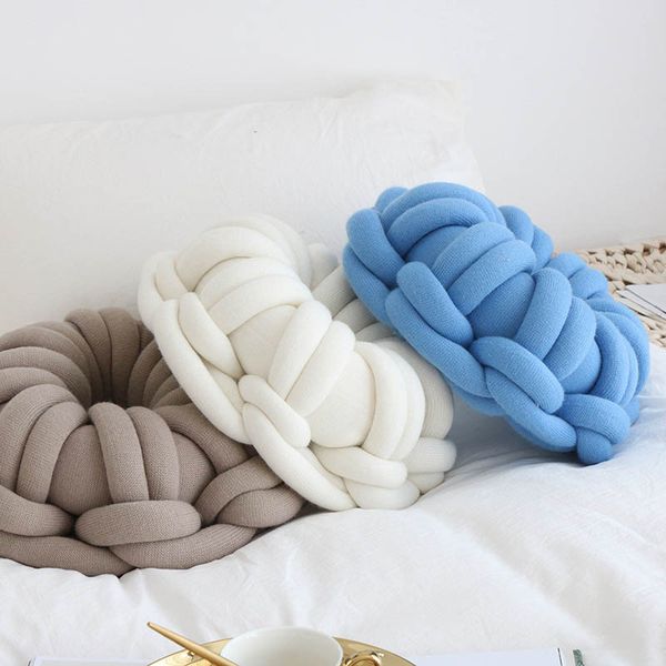 Round Decorative Knot Sofa Cushion Chair Back Cushion Soft Baby