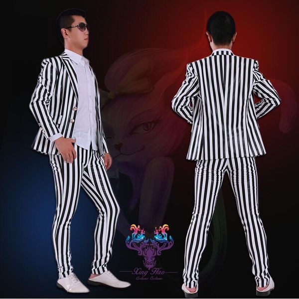 

lager size men clothing shopping leather men's cultivate one's morality costumes suit / s-4xl, Gray