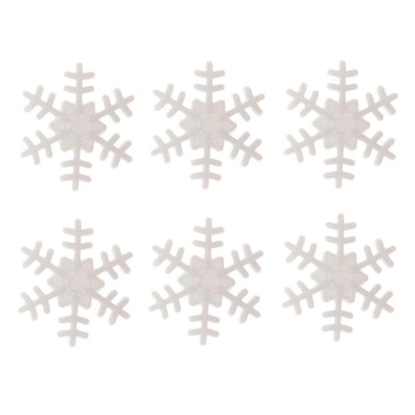 

100pcs plastic snowflake pendant christmas snowflake scrapbooking ornaments christmas decorations for home new year supplies