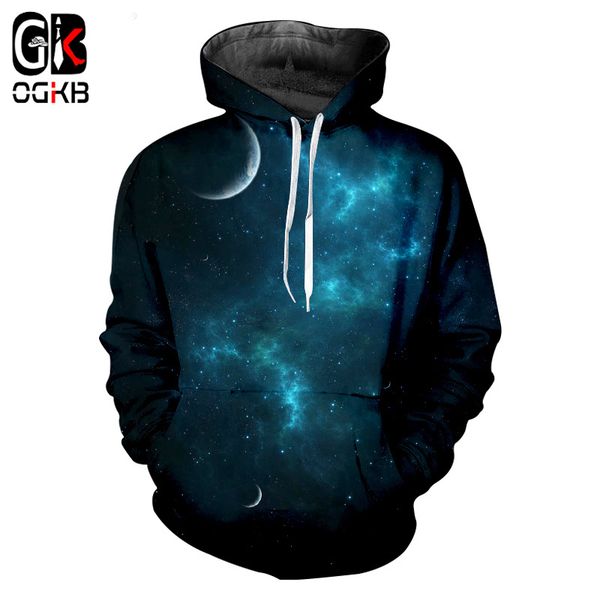 

ogkb spring fall men/women hoodies cool print galaxy space 3d sweatshirt hoodie man hiphop streetwear tracksuits punk hoody 6xl, Black