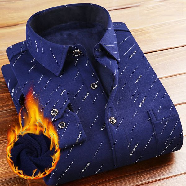 

winter thicken warm shirt men 2018 fashion slim fit long sleeve fleece shirt mens plus velvet casual shirts camisas para hombre, White;black