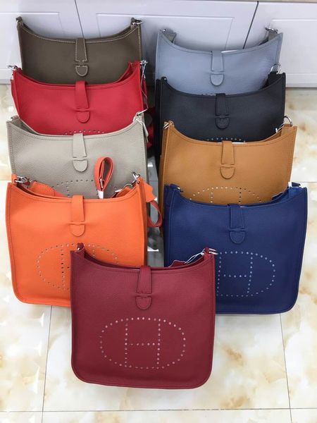 

3A Wholesale Orignal real oxidation leather fashion famous shoulder bag Tote handbags presbyopic boston bag purse messenger bag #H6656
