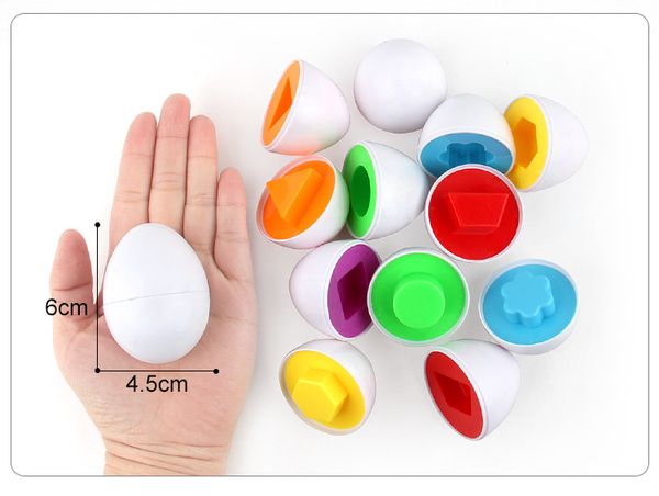6Pcs//Lot Pairing Puzzle Egg Toys Kid Children Toddler Fun Learn Educational Toys