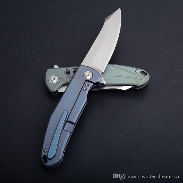 

3 Styles Flipper Utility Folding Pocket Knife D2 Blade Titanium Handle Hunting Hiking Knives EDC Survival Tactical gear Knife P544Q