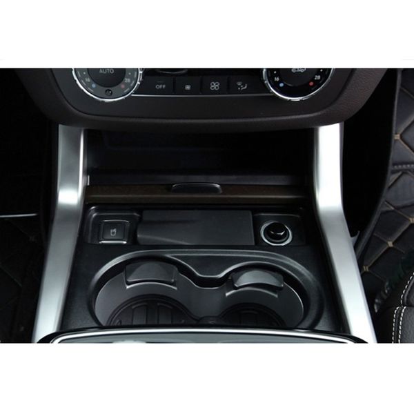 Edelstahl Mittelkonsole Wasserbecherhalter Zierleisten Auto Styling 2 Stück für Mercedes Benz GLE W166 ML GL GLS X166248n