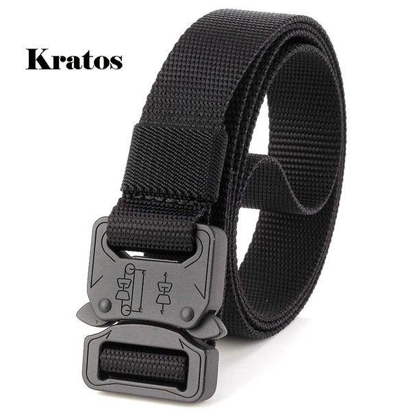 

swat combat equipment tactical belt men nylon cobra tactical belt us army soldier carry waist belts metal buckle 4.5cm, Black;brown