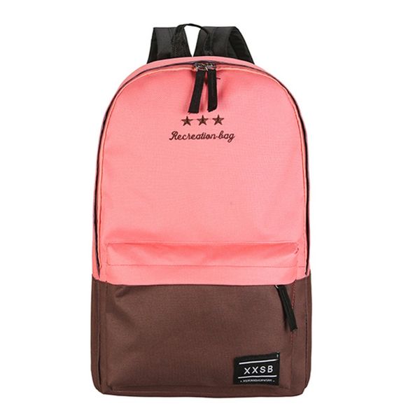 

new arriving women polyester fiber backpack preppy style teenagers school bags girls laptrave patchwork backpack