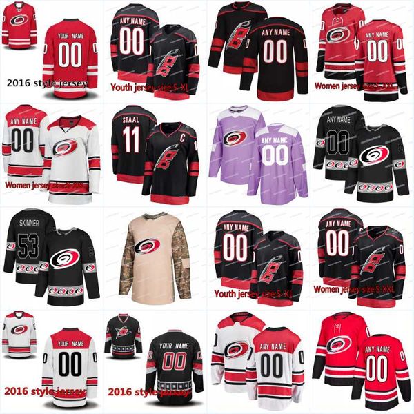 

New Season Carolina Hurricanes Jersey 37 Andrei Svechnikov 14 Justin Williams 73 Valentin Zykov 46 Trevor Carrick 27 Justin Faulk Jerseys