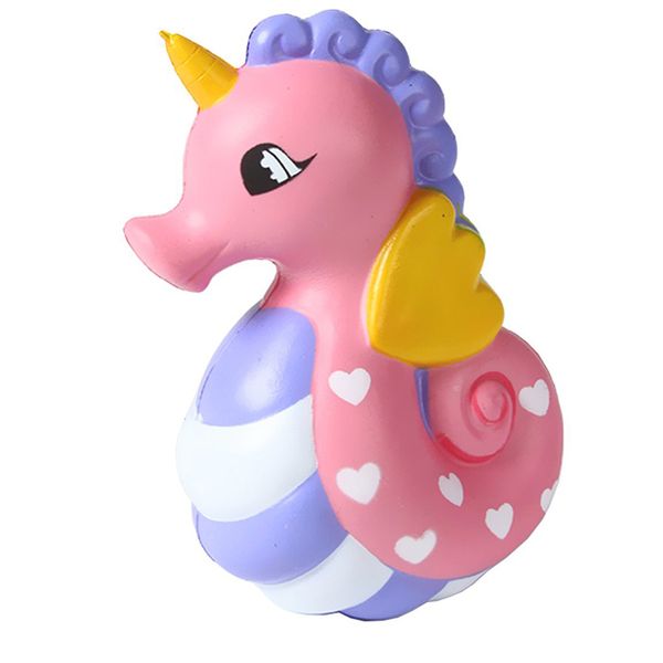 

Jumbo Hippocampi Squishy Toys Sea Horse Slow Rising Squeeze Phone Straps Charm Kawaii Kids Toys Stress Reliever 2018 New