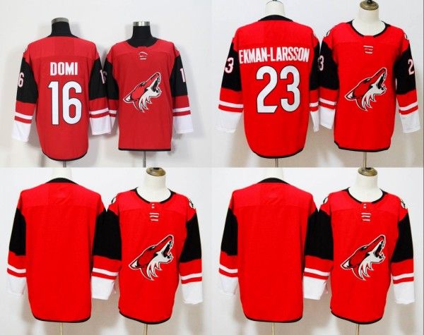 

16 max domi jer ey 2018 arizona coyote jer ey blank 23 oliver ekman lar on hockey jer ey cheap