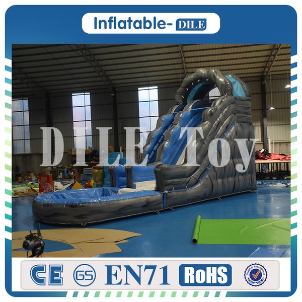 

inflatable water slide with the pool game for kids 0.55mm pvc commercial inflatable slide for sale
