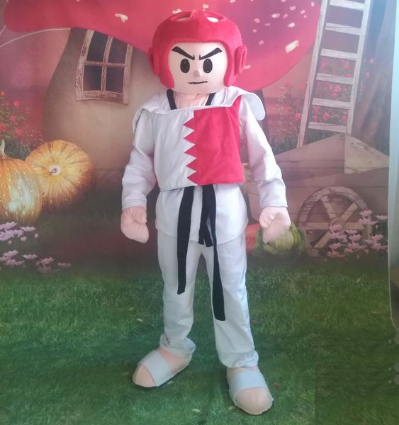 

2018 the taekwondo athlet mascot costume for to wear for sale, Red;yellow