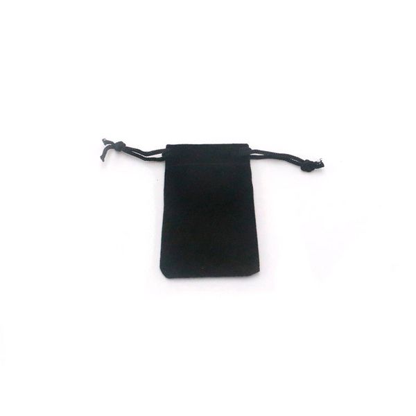 

wholesale velvet bags 5x7cm wedding drawstring pouches jewelry packaging bags nice gift bag mix colors 5pcs/lot, Black;white
