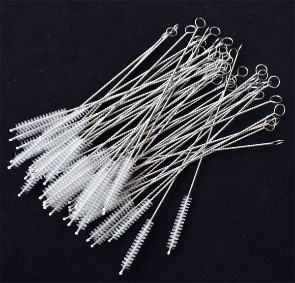 

17.5cm stainless steel straw brushes wash drinking pipe straw brushes brush cleaner straw cleaning brush