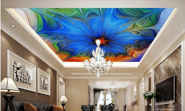 

wallpaper home decor blue dream glare art ceiling non-woven wallpaper ceiling