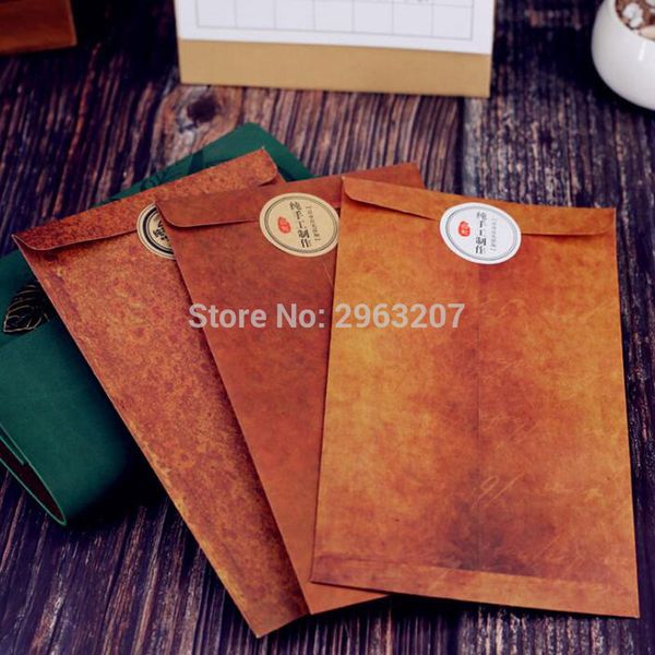 Vintage European Style Envelope 12 20cm Kraft Paper Cards