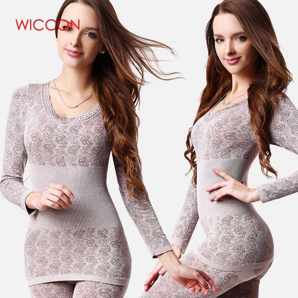 

new promotion fashion brand women thermal underwears +pants slim winter warm long johns ladies antibacterial underwear, Black;red