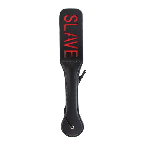 Slave Bondage Impression Leather Bondage Paddle Sculacciata Slapper Whip Adult Restraint #T89