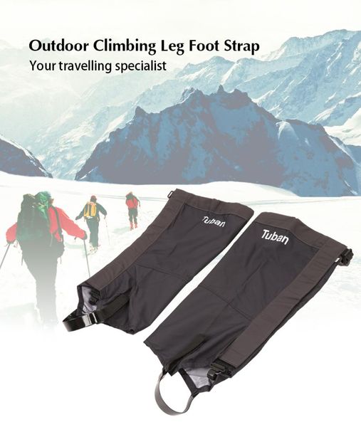 

outdoor climbing camping leg foot strap, Black