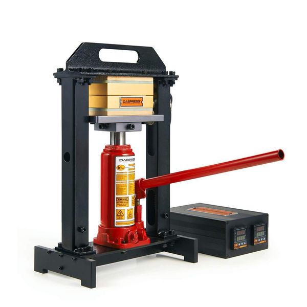 

6 ton hydraulic ro in heat pre machine with anodized 3x5 inch ro in pre plate kit durable pid temp controller box