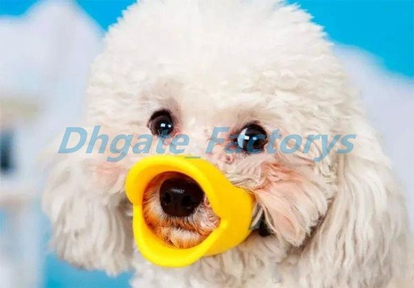 Acheter Gel De Silice Dessin Animé Duckbill Chien Museau De Chien Anti Morsure Bouche Couverture Chiot Protection Masque Taille S De 099 Du