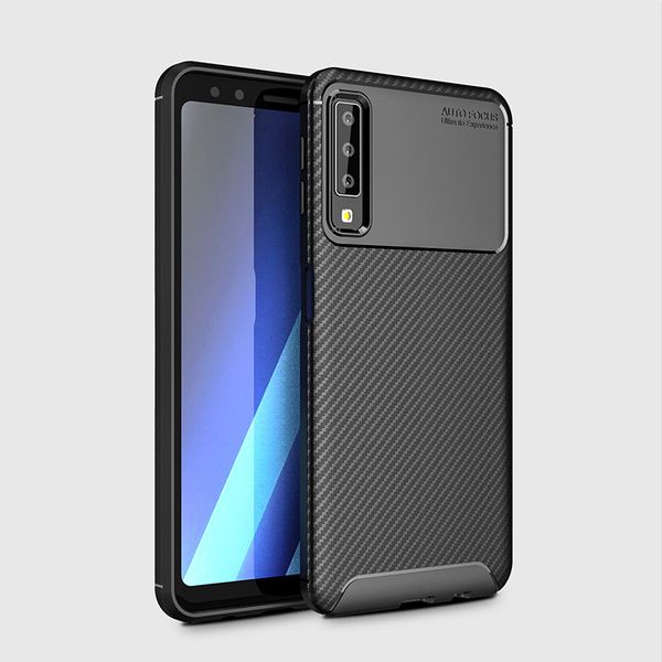 

untuk samsung galaxy a7 2018 case mewah serat karbon ultra tipis silikon lembut tpu case untuk samsung a7 2018 a750 capa